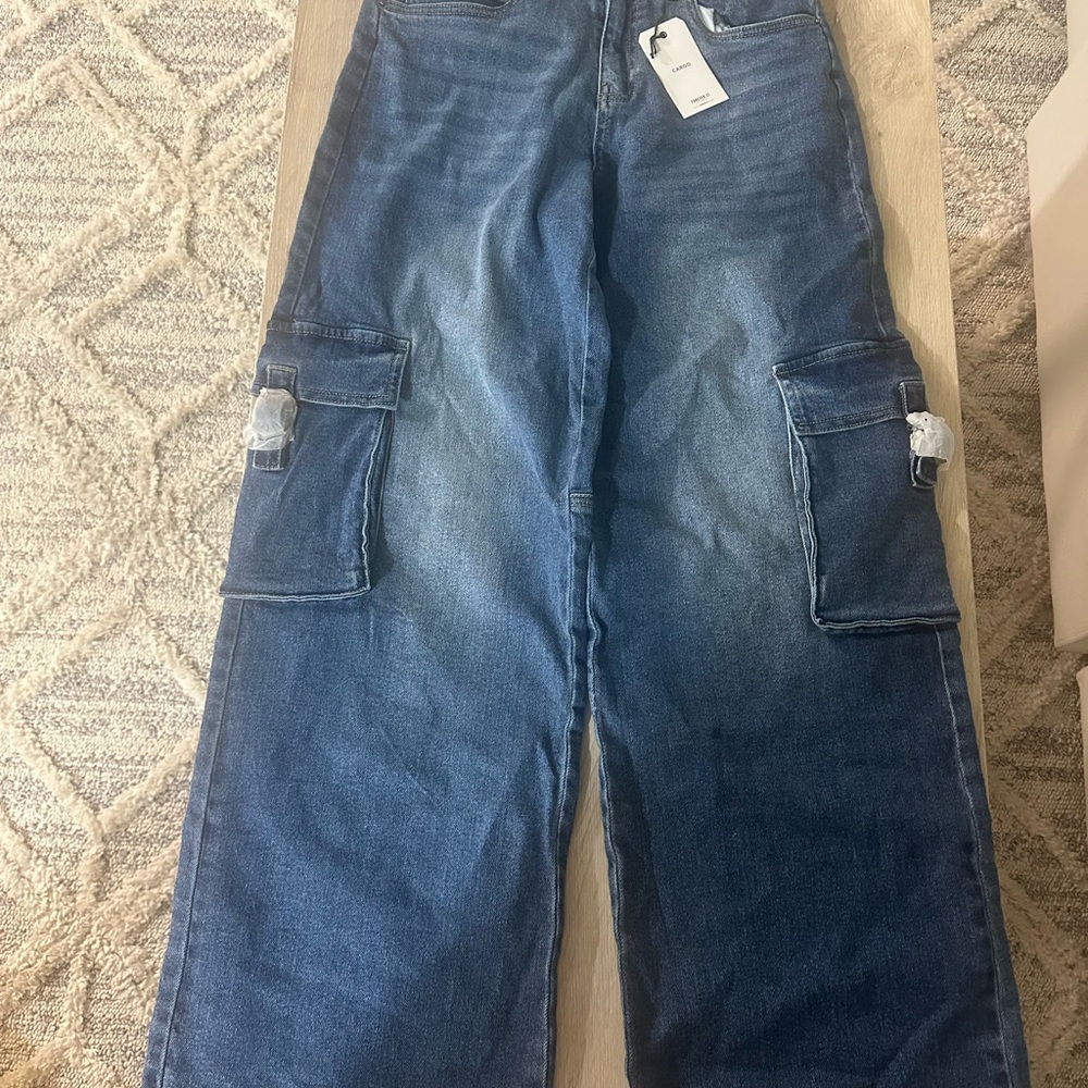 Blue Cargo Jeans